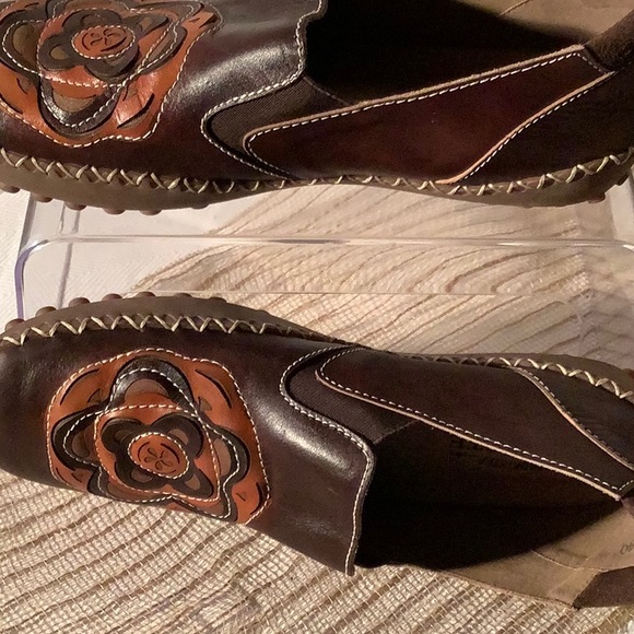 L’Artiste with spring step. brown moccasin style loafer. Size 40 - Picture 5 of 9